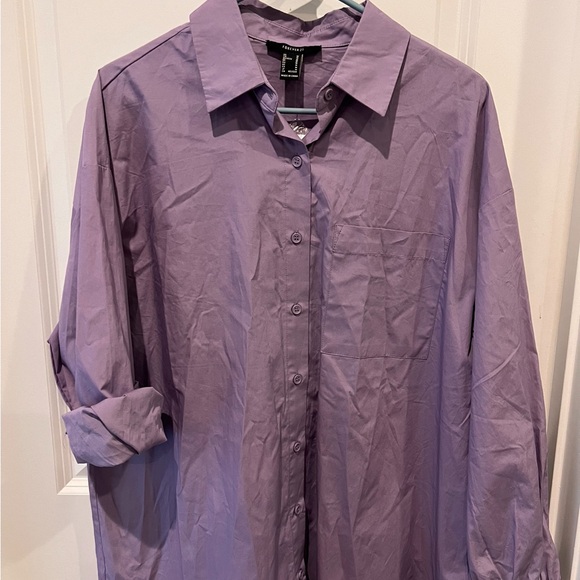 NWOT Forever 21 purple top size medium - tag removed never worn - Picture 5 of 9